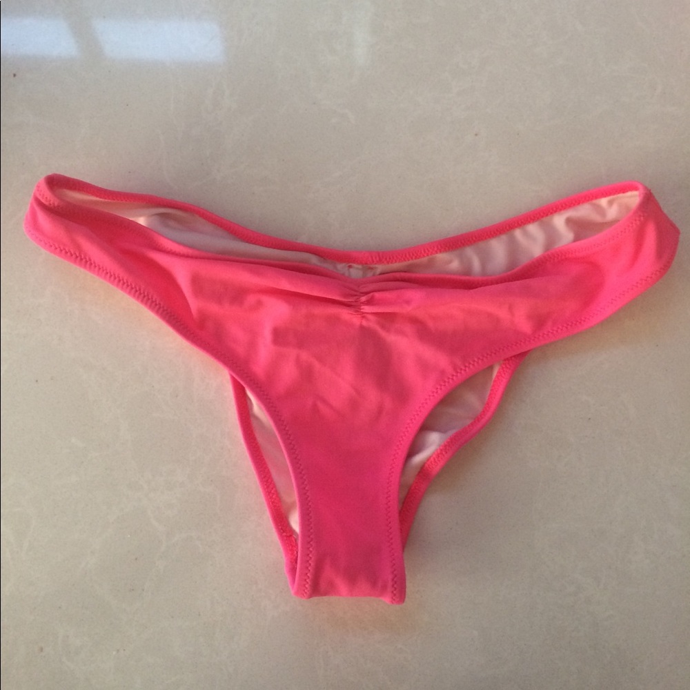 Victoria Secret Pink- Hot Pink Swim Bottoms