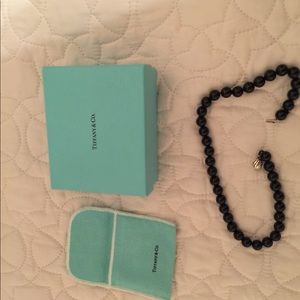 Authentic Tiffany Ziegfeld Blk Onyx Necklace