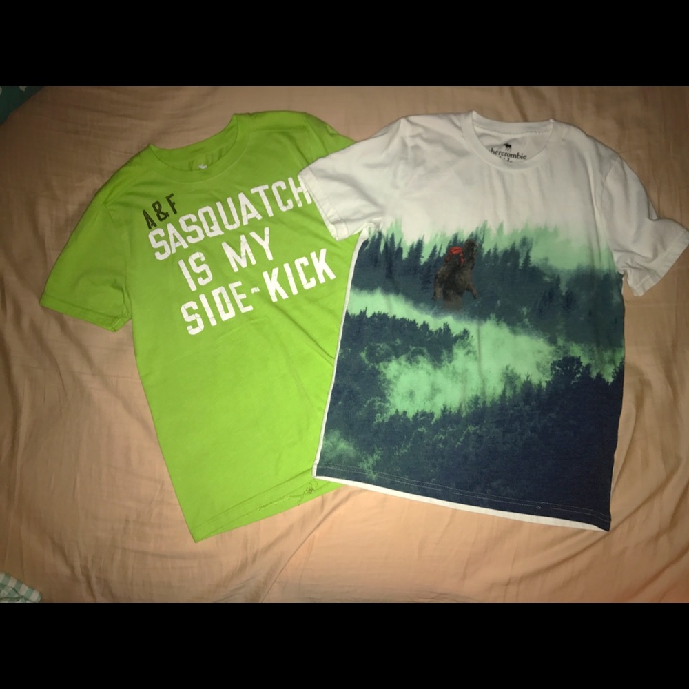 Abercrombie Kids Boy's Sasquatch Tee Shirts, Large