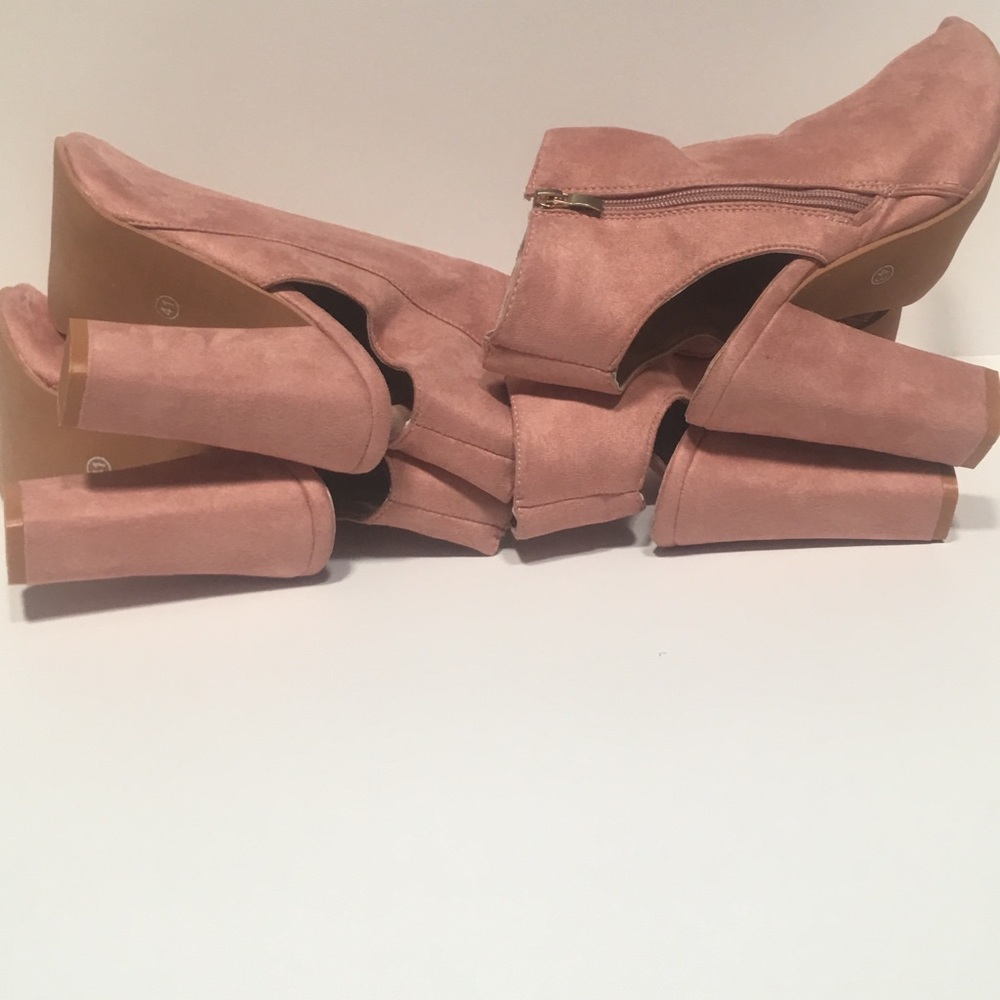 Blush Open Toe Booties Read Description For Size - Picture 6 of 7
