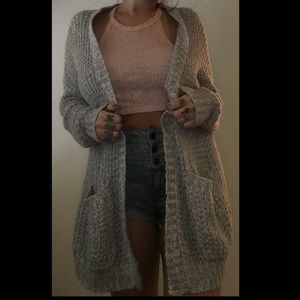 Grey cardigan