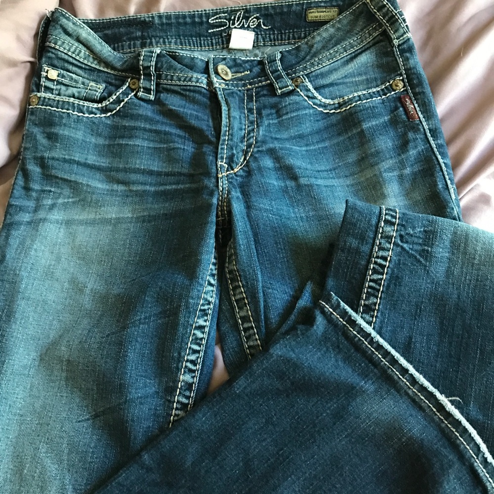 Silver jeans