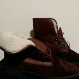 Womens Brown suede Hush puppies boots