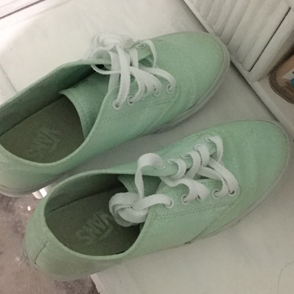 mint green vans