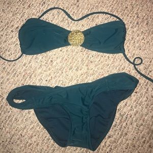 Dark green Xhilaration swim suit