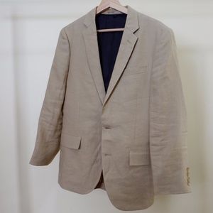 J.Crew Ludlow Sportscoat Irish Linen Beige 36S