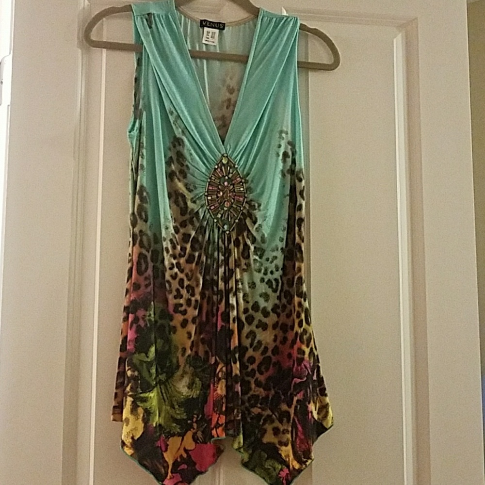 Bright Animal Print Top