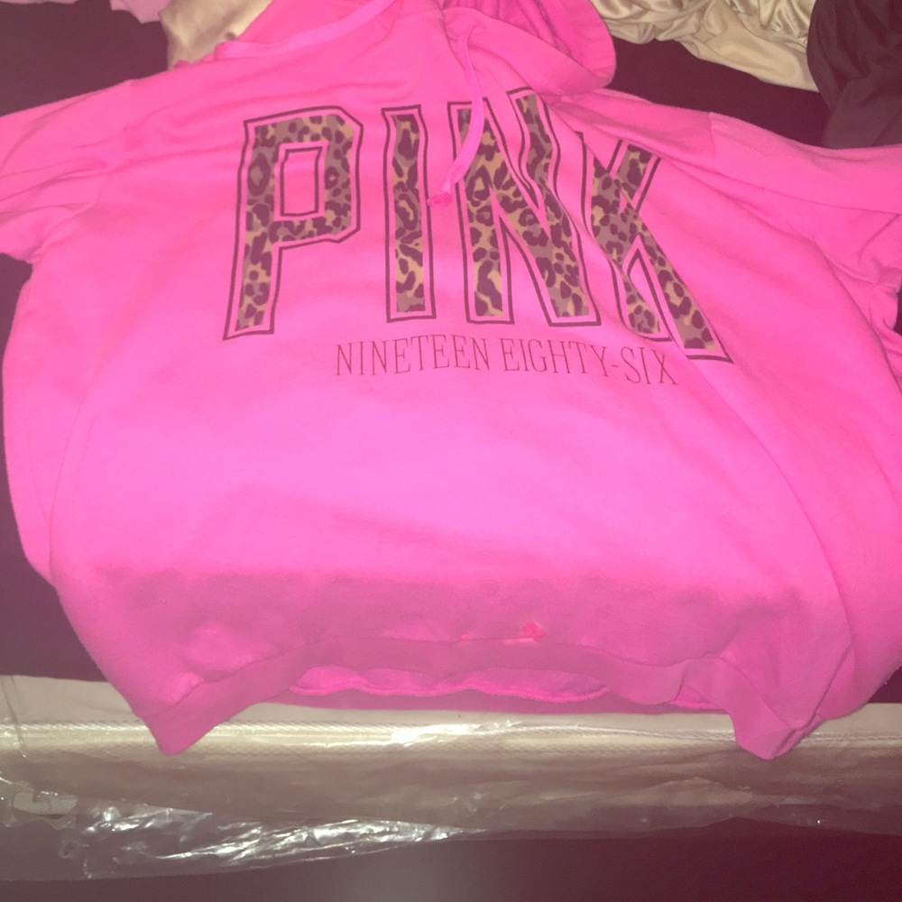 Pink hoodie