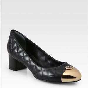 Tory Burch Kaitlin quilted block chunky heels 10