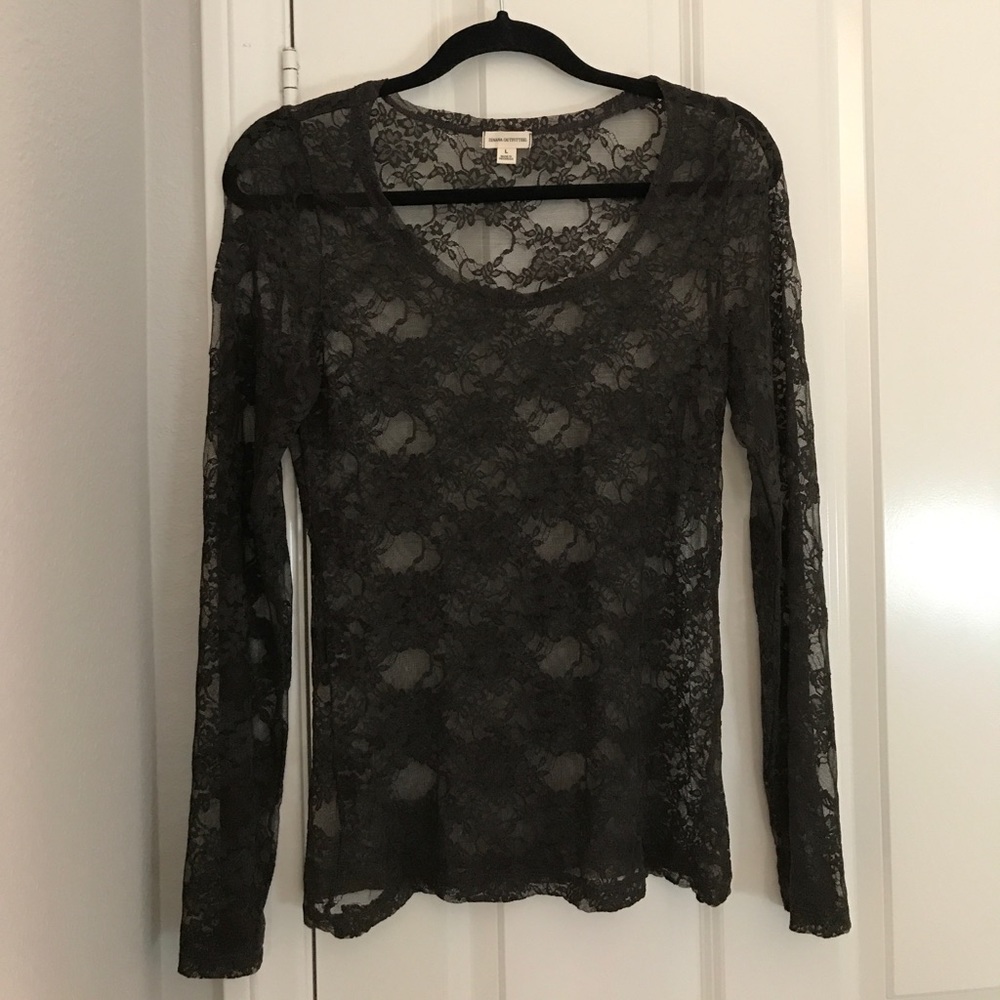 Zenana Outfitters Lace Long Sleeve NWOT