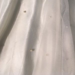 Custom Ivory Petticoat Tutu Skirt w/ Pearls