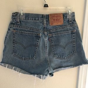 Levi's high waisted shorts