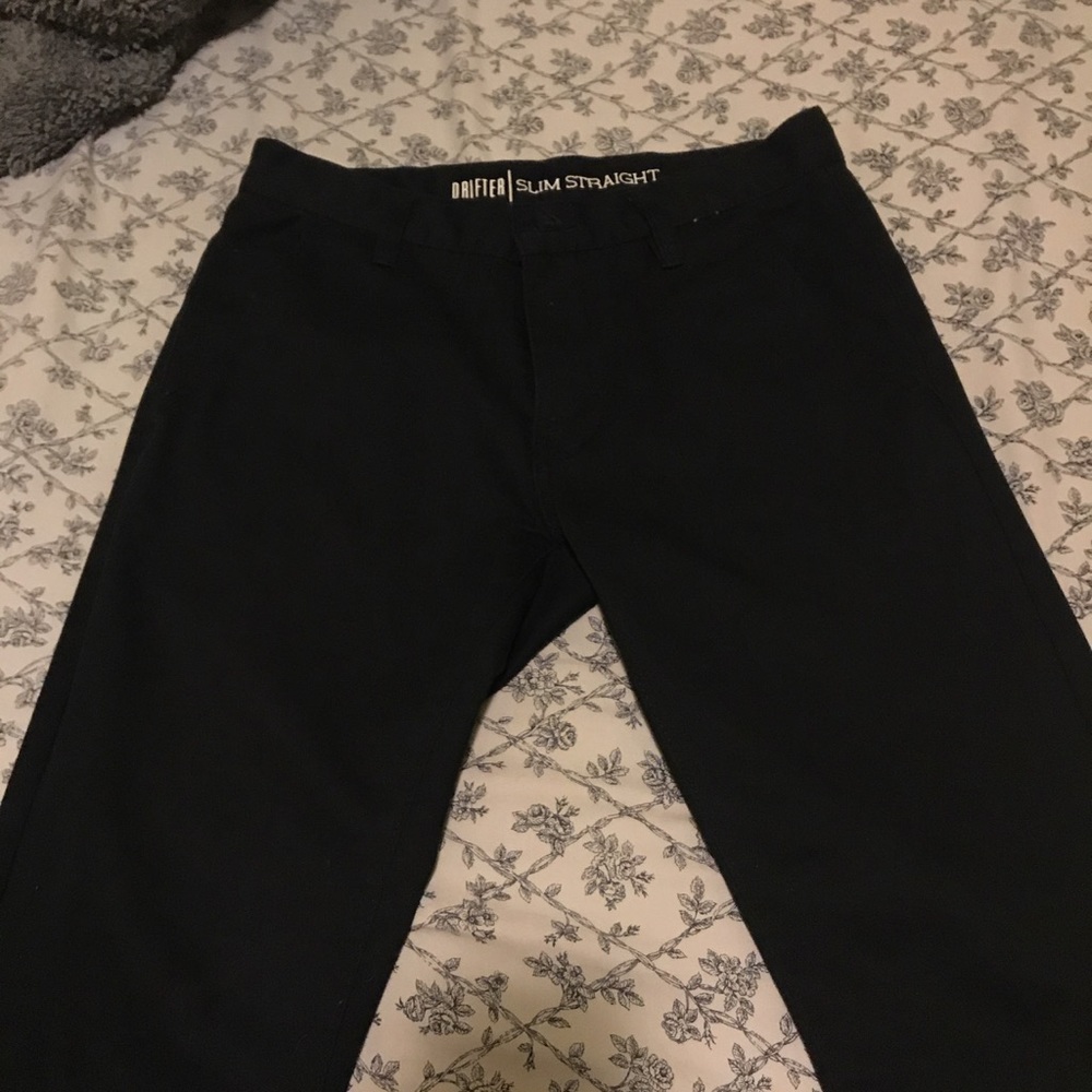 Free World black chino pants slim fit