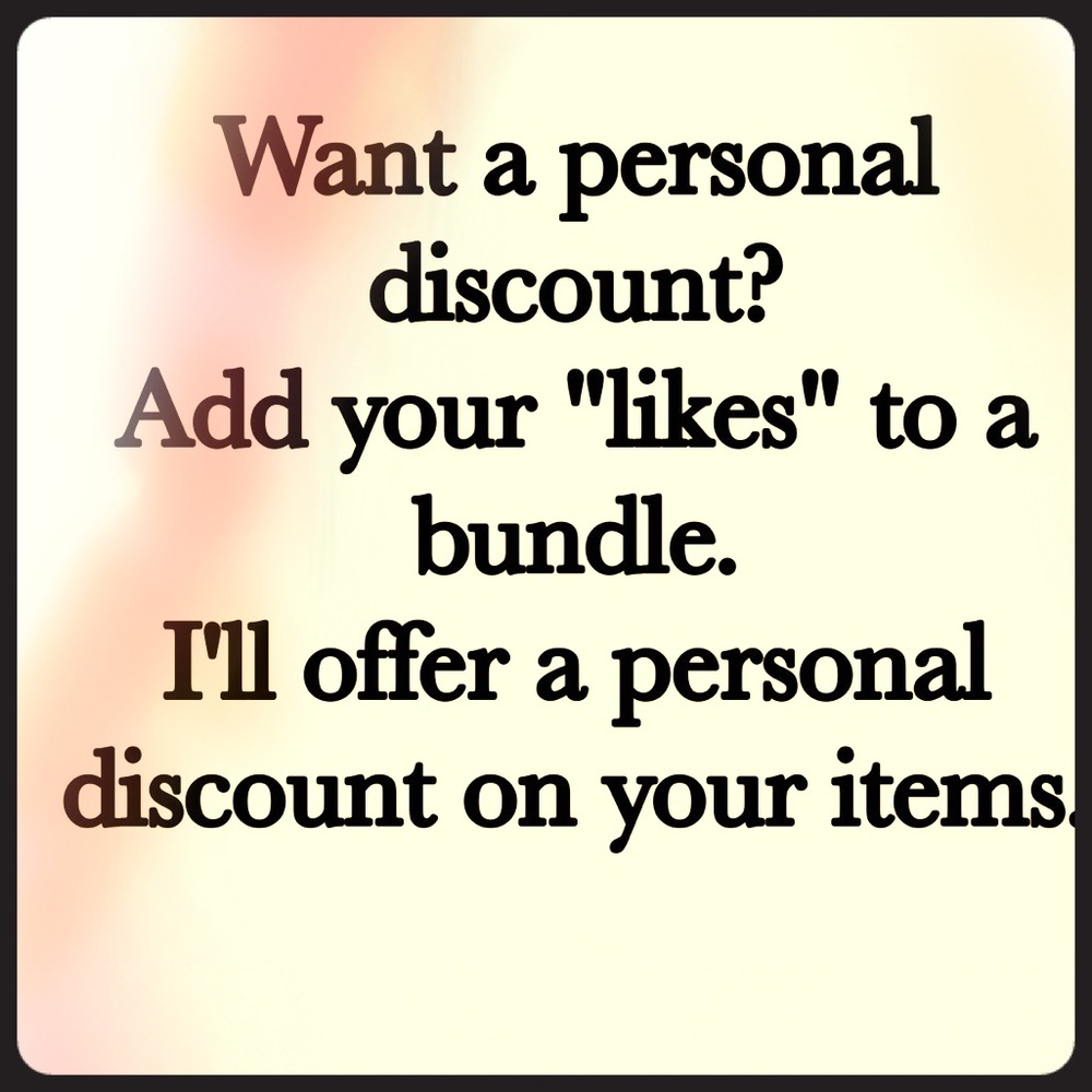 Bundle your like or likes for a personal discount