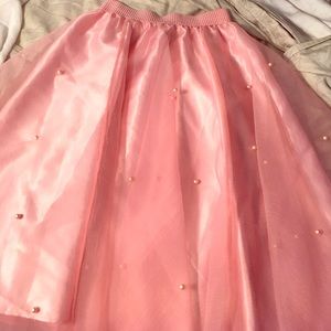 Custom Ballerina Pink Pearl Tutu Petticoat Skirt