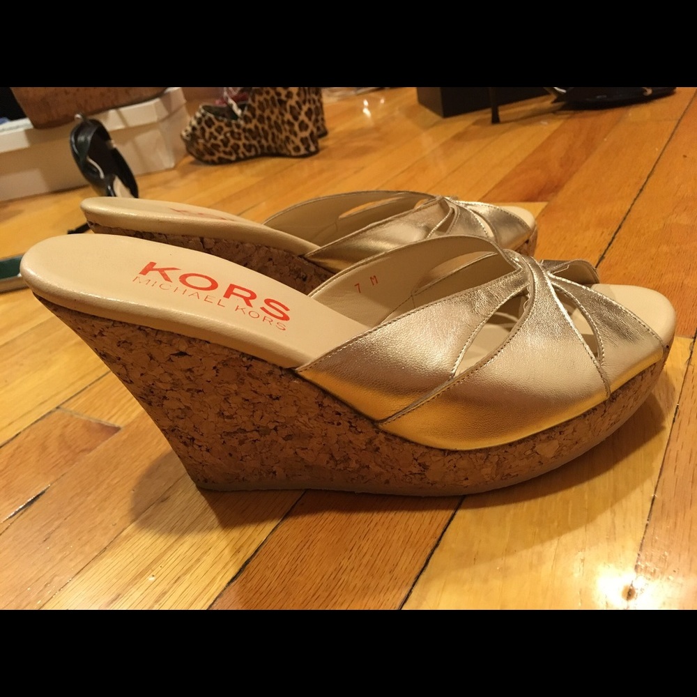 Michael Kors Cork Wedges