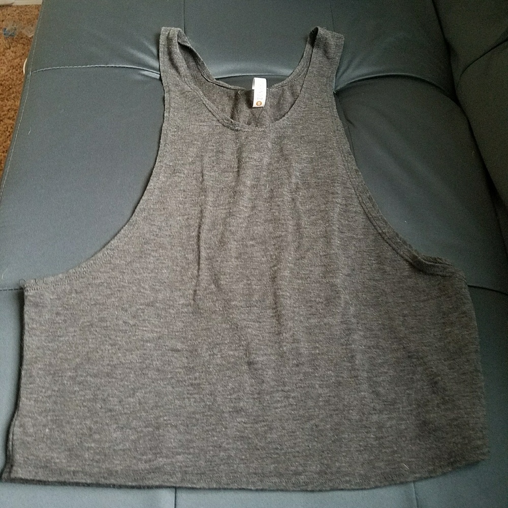 Grey muscle tank