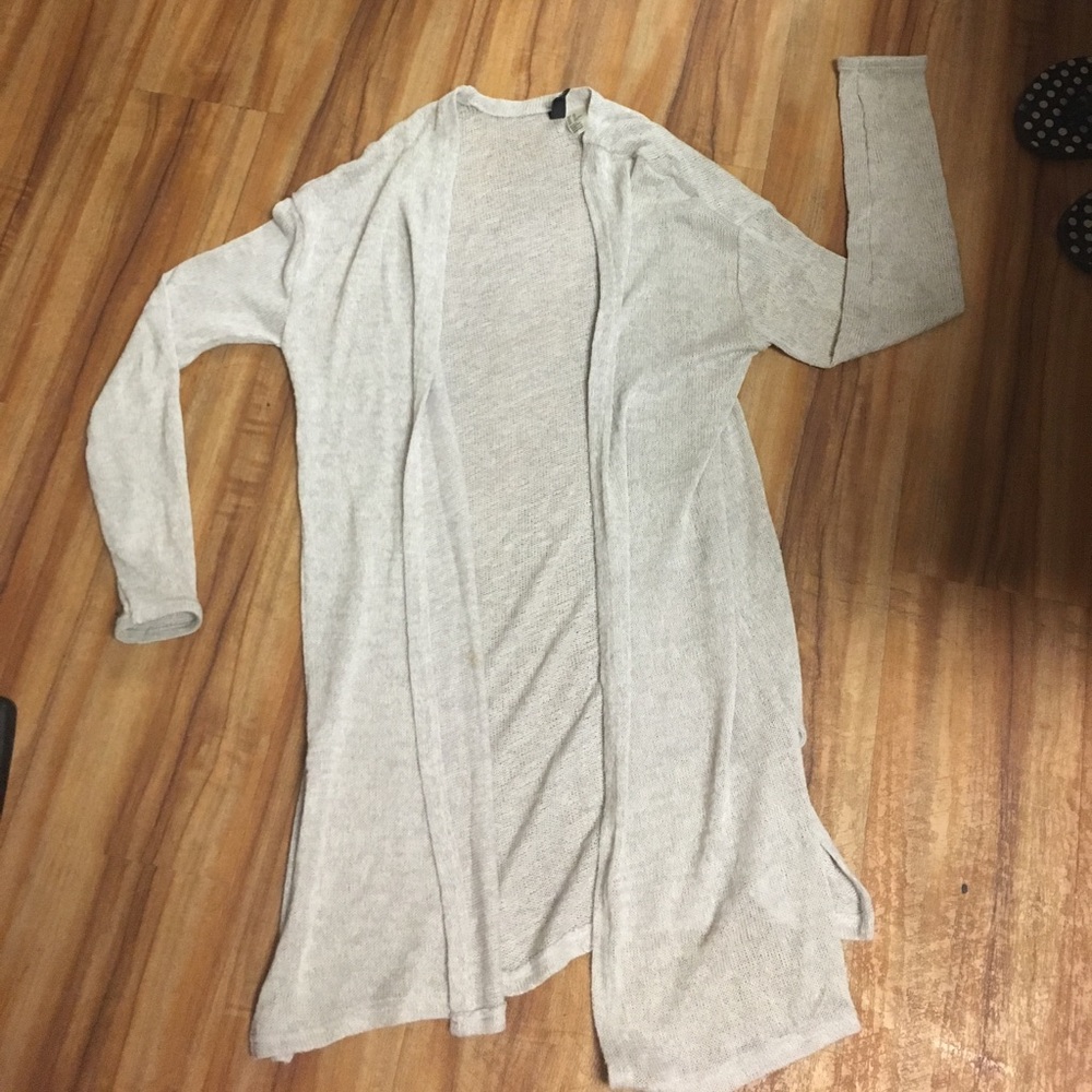 Grey long sweater