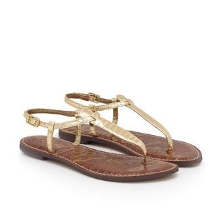 SAM EDELMAN GOLD GIGI SANDALS