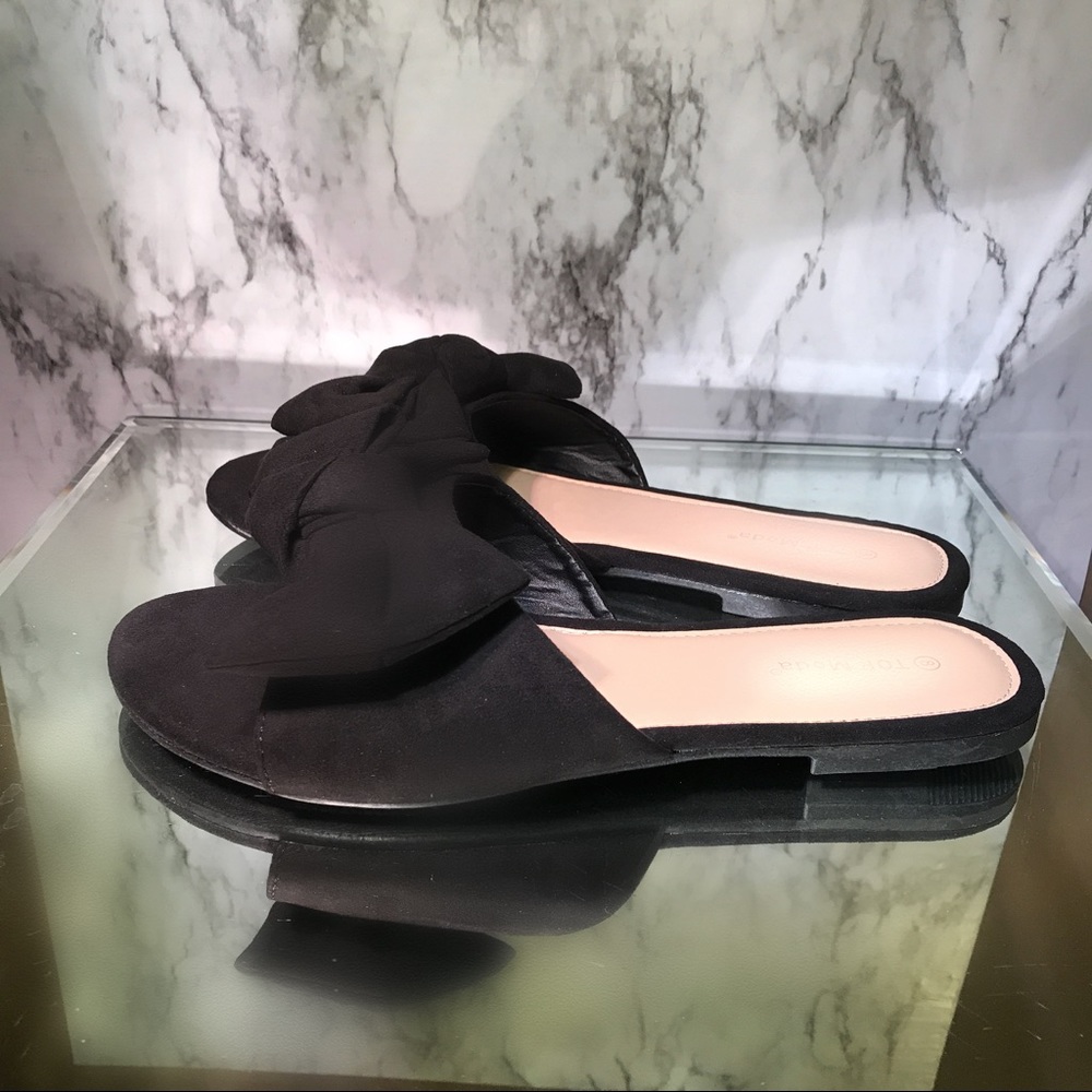 💕Demi black Bow Sandal