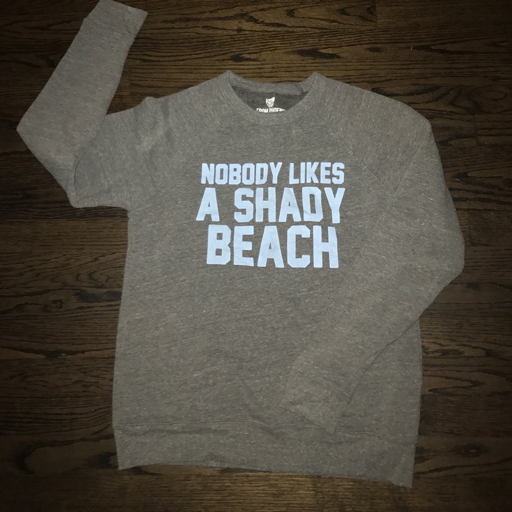 Grey heathered sweatshirt! Super cozy!