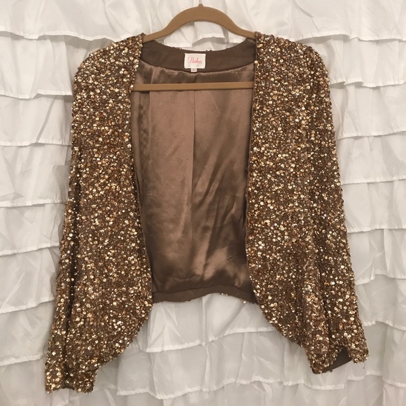 Parker Gold Sequin Jacket 