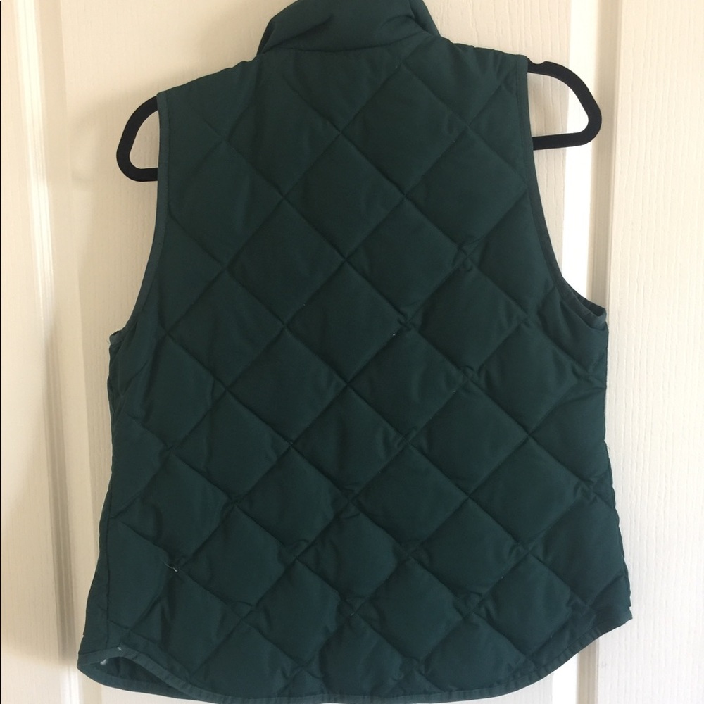 J. Crew green puffer vest