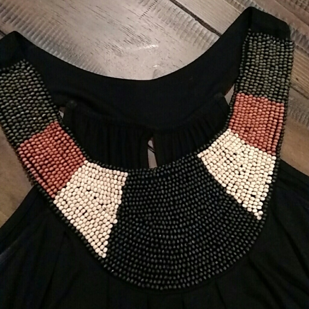 Beaded Collar Dress