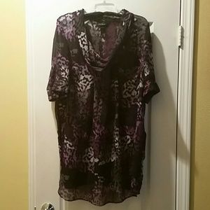 Blouse - Cowl collar