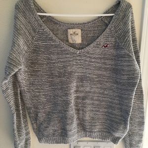 Hollister heather gray sweater