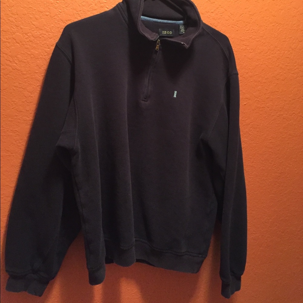 Izod men's long sleeve zipped sweatshirt.