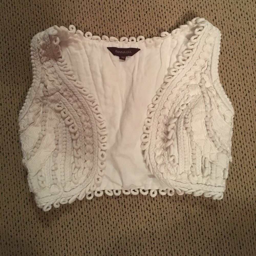 White Ranna Gill Vest