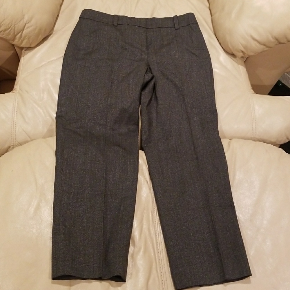 Capri Ann Taylor Gray Dress Pants