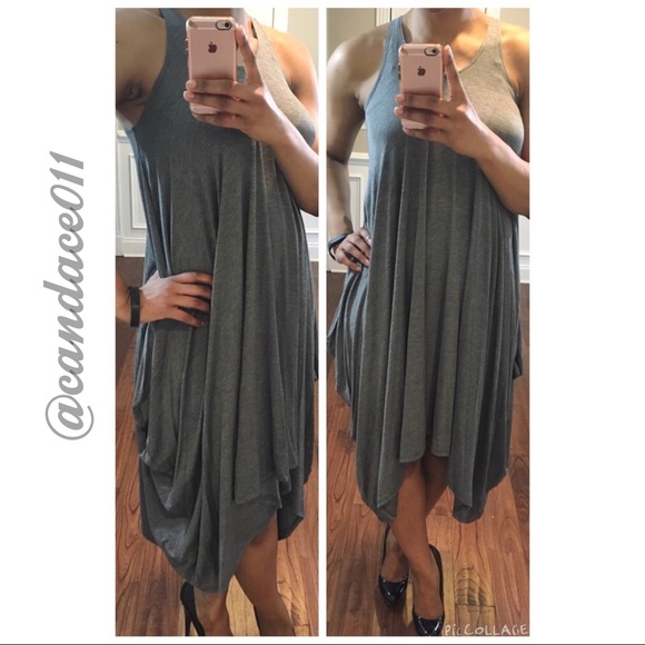 โญ๏ธLAST ONE!โญ๏ธCharcoal Sleeveless Harem Dress (M) - Picture 2 of 3