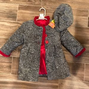 Girls coat with hat set, size 24 months