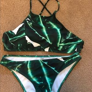 Leaf green swimsuit