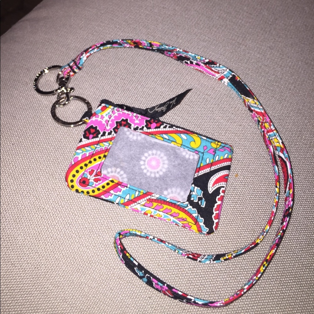 Vera Bradley Zip ID Case with Lanyard