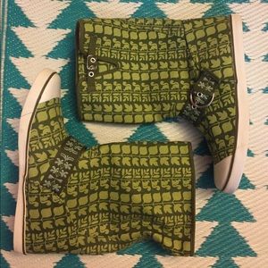 Sugar Canvas Boots Squirrel Print