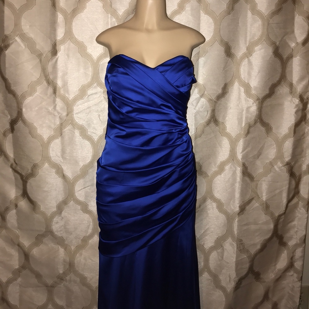 Davis's bridal F15586 blue dress size 10