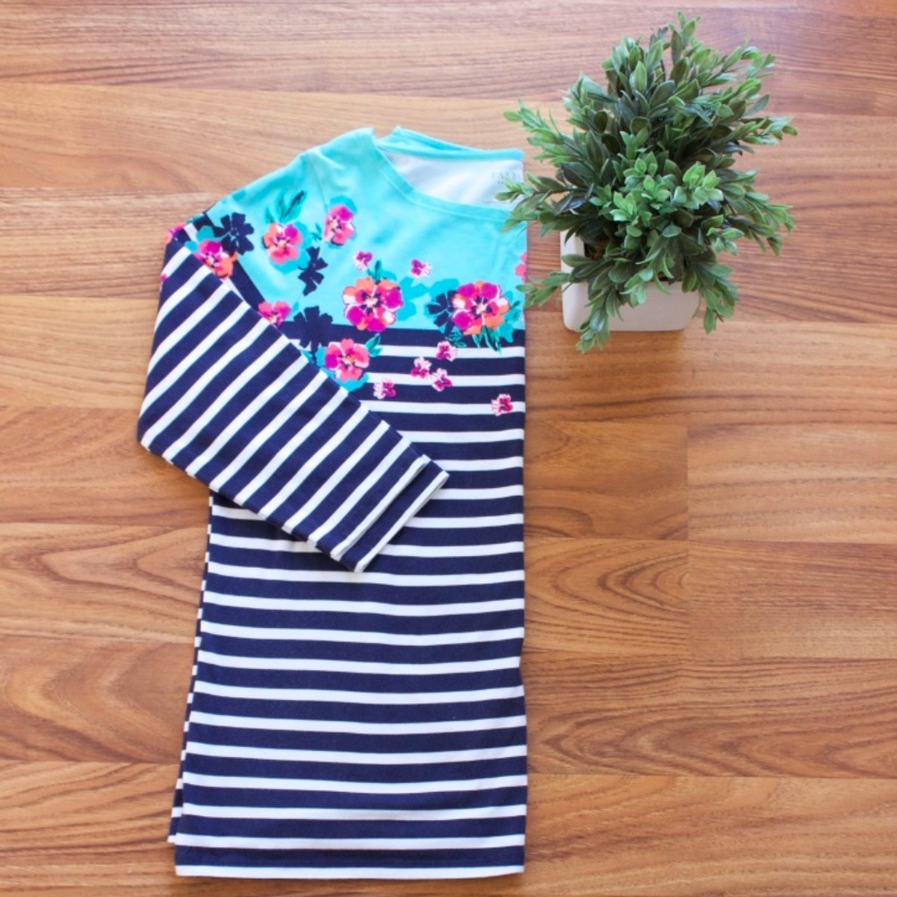 Striped and Floral Talbots Top 