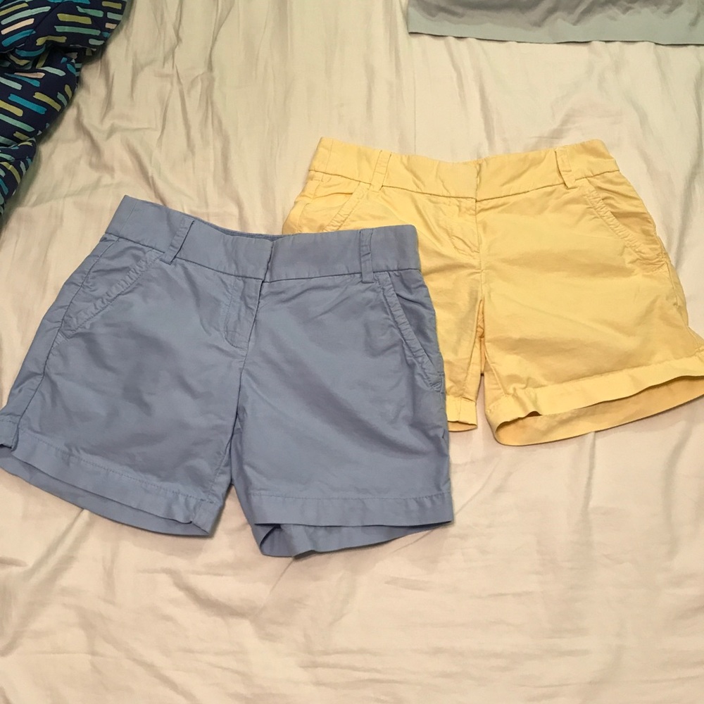 J. Crew 4" stretch chino short bundle. Size 00