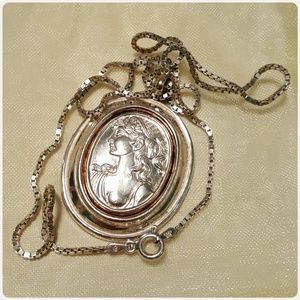 Victorian goddess in sterling
