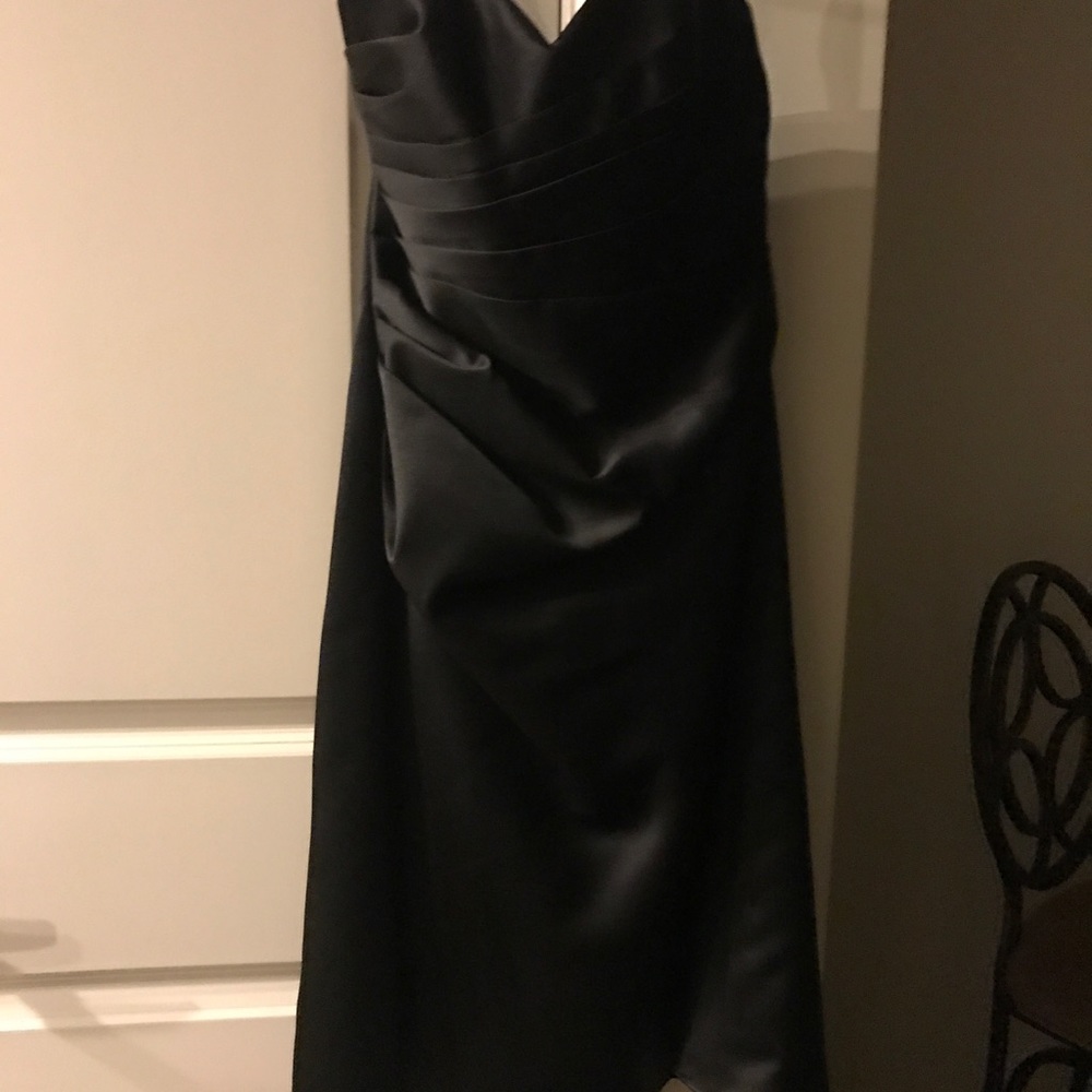 Alfred Angelo knee length black formal dress