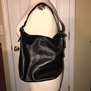 Coach Legacy Black Leather Shoulder Bag