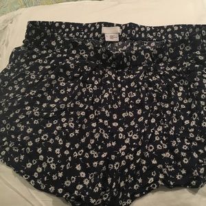Urban Outfitters navy patterned shorts