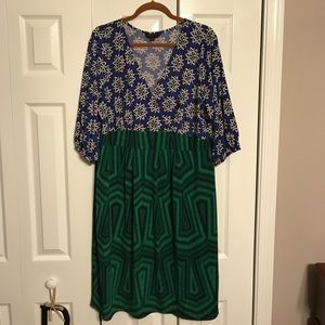 Mixed Print Dress