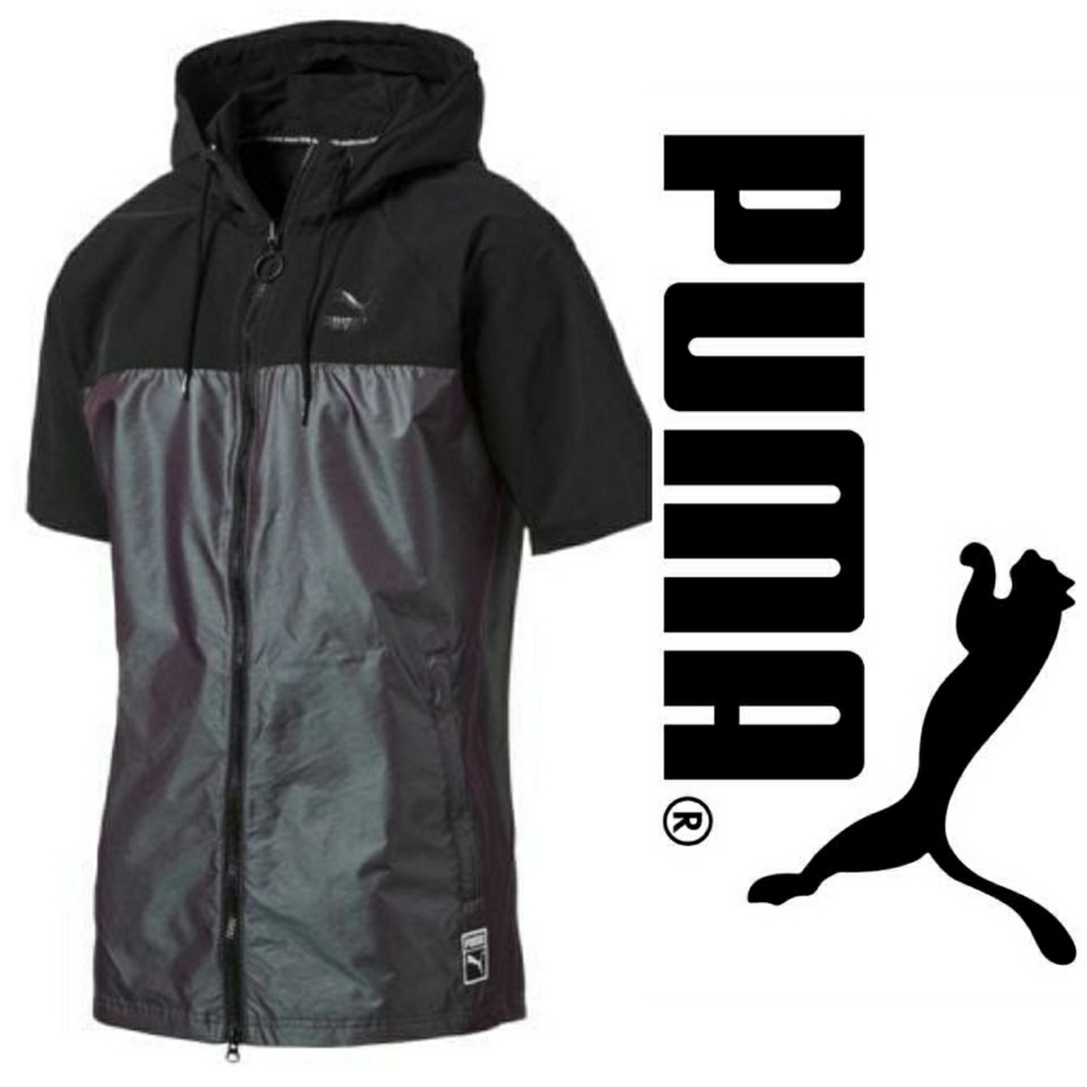 Puma Men's Colorblock Short Sleeve Jacket NWT