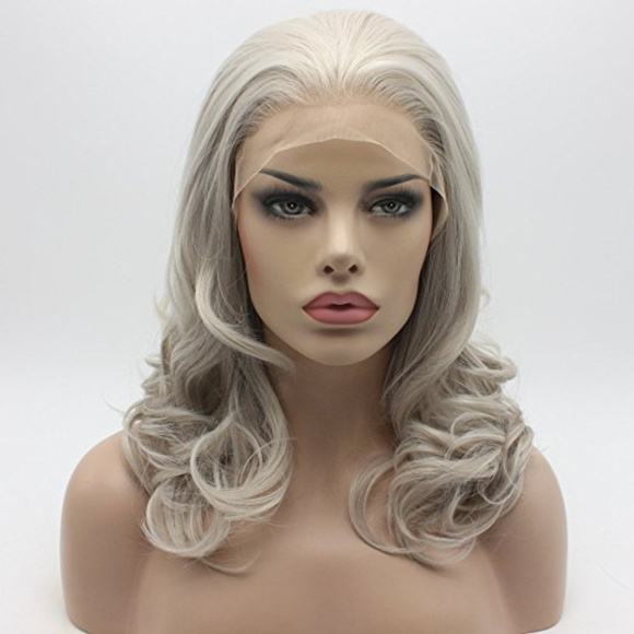 Gray Blonde Shoulder Beauty Lacefront Wig
