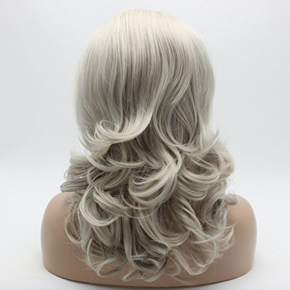 Gray Blonde Shoulder Beauty Lacefront Wig