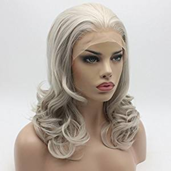 Gray Blonde Shoulder Beauty Lacefront Wig